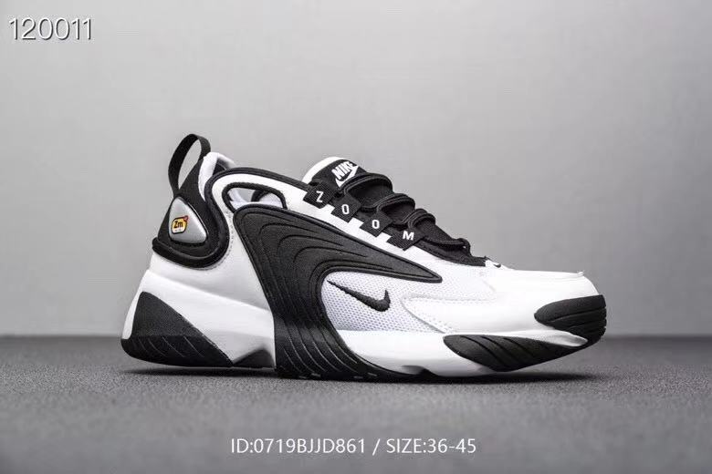 New Women Nike M2K Tekno Black White Grey Shoes - Click Image to Close